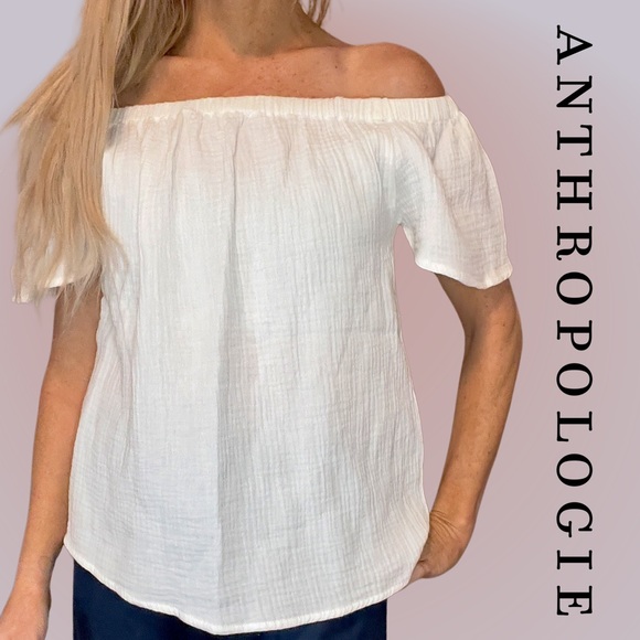 ANTHROPOLOGIE Adiva Off-Shoulder Peasant Top‎ - Picture 6 of 7
